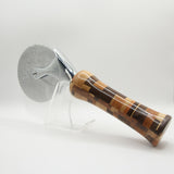 PC-HF Pizza Cutter Segmented Domestic Hardwoods With Stainless Steel