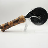 PC-HF Pizza Cutter Segmented Domestic Hardwoods With Stainless Steel