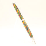 S-CFG Slimline Multi-Colored Laminate Twist Pen with Satin Chrome Trim