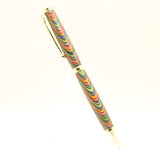SRB-CA Slimline Rollerball Multi-Colored Laminate with Gold Trim