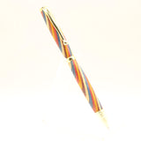 SRB-CB Slimline Rollerball Multi-Colored Laminate with Gold Trim