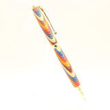 SRB-CB Slimline Rollerball Multi-Colored Laminate with Gold Trim