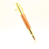 B-EEG Bolt Action Teak Pen With Gold Trim