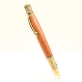 FF-FG Fishing Bubinga Twist Pen with Antique Brass Trim