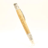 FF-FI Fishing Teak Twist Pen with Antique Pewter Trim