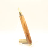 MR-BG Magnetic Rollerball Maple Burl With Antique Brass Trim