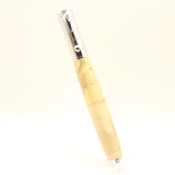 MF-BB Magnetic Fountain Pen Maple Burl With Chrome Trim