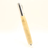 MF-BB Magnetic Fountain Pen Maple Burl With Chrome Trim