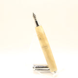 MF-BB Magnetic Fountain Pen Maple Burl With Chrome Trim