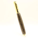 MF-BE Magnetic Fountain Pen Black and Gold Acrylic Gold Trim