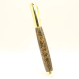 MF-BE Magnetic Fountain Pen Black and Gold Acrylic Gold Trim