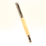 VR-BBG Vertex Curly Maple Rollerball With Gun Metal Trim