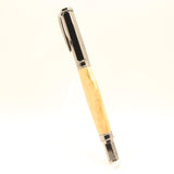 VR-BBG Vertex Curly Maple Rollerball With Gun Metal Trim