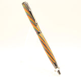 S-CFD Slimline Multi-Colored Laminate Twist Pen with Gun Metal Trim