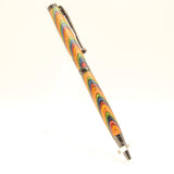 S-CFD Slimline Multi-Colored Laminate Twist Pen with Gun Metal Trim