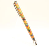 S-CFD Slimline Multi-Colored Laminate Twist Pen with Gun Metal Trim