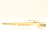 LAR-AAI Lever Action Rifle Birdseye Eucalyptus With Antique Brass Trim