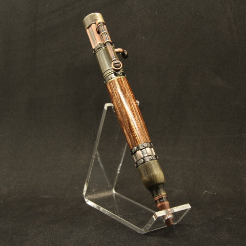 BSP-AB Bolt Action Steam Punk Brown Laminate With Antique Copper Trim