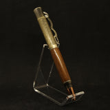 LA-CA Lever Action Teak Pen With Antique Bronze Trim
