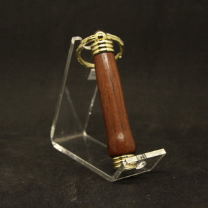 K-AHG Key Chain Rosewood With Gold Trim