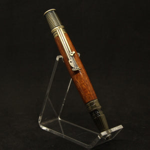 SW-A Sewing Enthusiast Lacewood Twist Pen With Bronze Trim