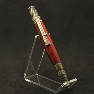 SW-C Sewing Enthusiast Padauk Twist Pen With Pewter Trim
