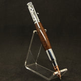 B-DBH Bolt Action East Indian Rosewood Pencil With Chrome Trim