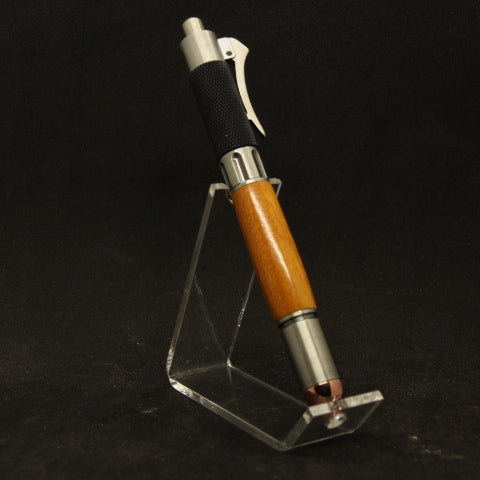 R-AD Revolver Osage Orange Click Pen With Antique Pewter Trim