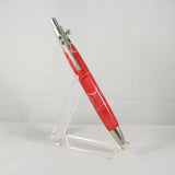 JB-AI Jazz Bolt Action Red and White Acrylic With Satin Chrome Trim