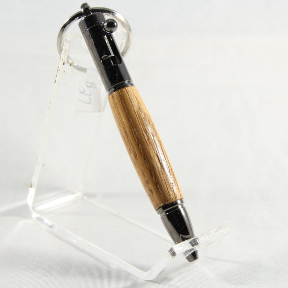 KB-I Key Chain Bolt Action Pen Wormy Chestnut With Gun Metal Trim