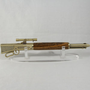 LAR-BI Lever Action Rifle Zebrawood With Antique Brass Trim