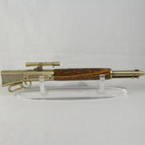 LAR-BI Lever Action Rifle Zebrawood With Antique Brass Trim