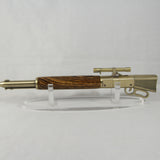 LAR-BI Lever Action Rifle Zebrawood With Antique Brass Trim