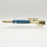 LAR-HH Lever Action Rifle Blue Box Elder With Antique Brass Trim
