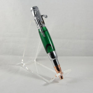 M-AAH Mini 4" Bolt Action Green Acrylic With Chrome Trim