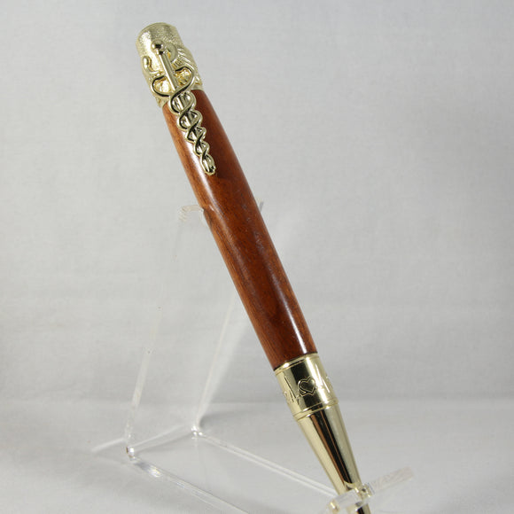 MD-B Medical Chechen Twist Pen With Gold Trim