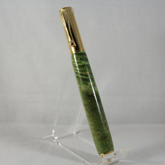 MR-AD Magnetic Rollerball Box Elder Green With Gold Trim