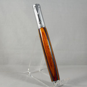 MR-AE Magnetic Rollerball Multi Colored Laminate With Satin Chrome Trim
