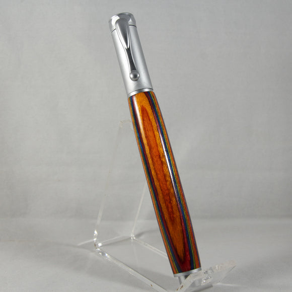 MR-AE Magnetic Rollerball Multi Colored Laminate With Satin Chrome Trim