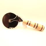 PC-AAA Pizza Cutter Maple and Walnut With Stainless Steel