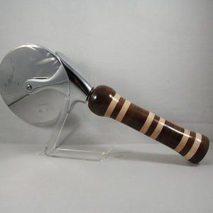PC-ED Pizza Cutter Walnut Maple With Stainless Steel