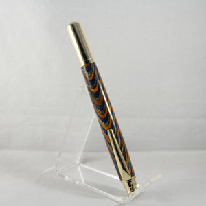 RR-ACC Rollester Multi-Color Laminate Rollerball with Gold Trim