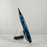 RR-ACE Rollester Blue Acrylic Rollerball with Gun Metal Trim
