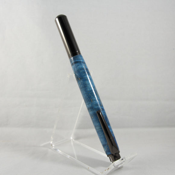RR-ACO Rollester Box Elder Blue Rollerball with Gun Metal Trim