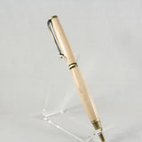 S-BIB Slimline Maple Twist Pen with Antique Brass Trim