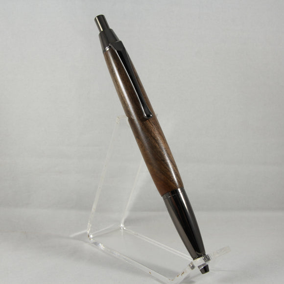 SC-AE Senator Click Pen Black Walnut With Gun Metal Trim