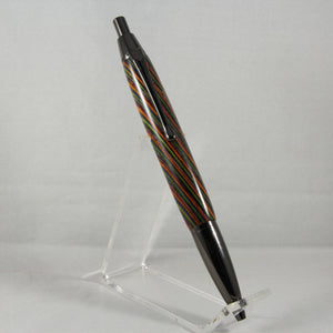 SC-AF Senator Click Pen Multi-Colored Laminate With Gun Metal Trim
