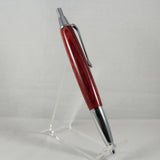 SC-AG Senator Click Pen Red Laminate With Chrome Trim
