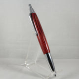 SC-AG Senator Click Pen Red Laminate With Chrome Trim