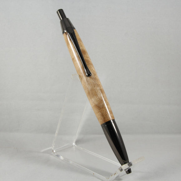 SC-AI Senator Click Pen Quilted Maple With Gun Metal Trim